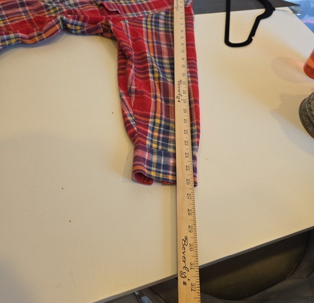 ESPRIT Sport Vintage Red Plaid Button-Up Flannel Shirt - Picture 5 of 15